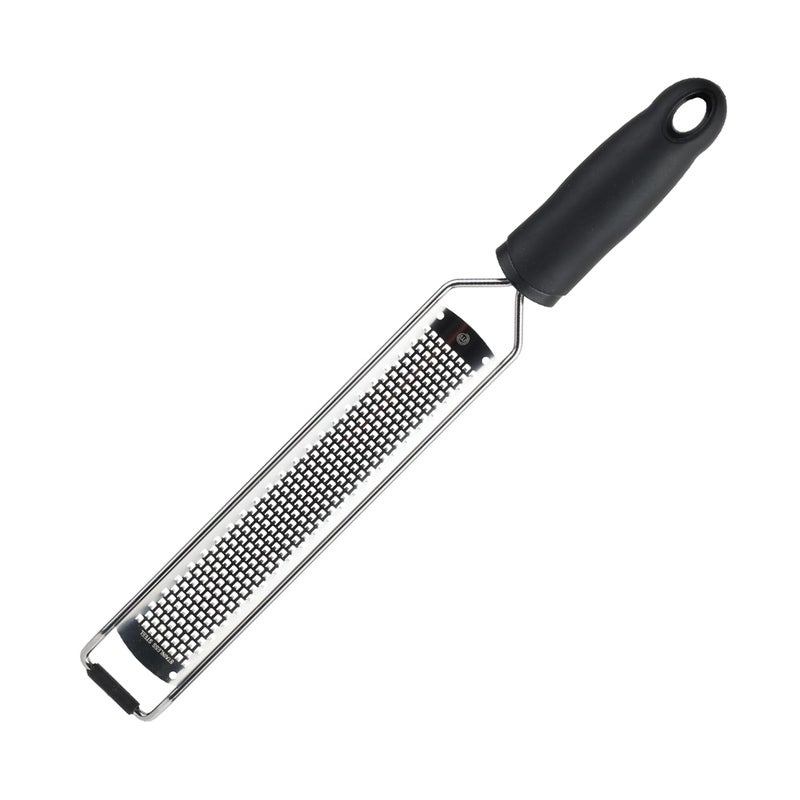 MasterChef Zester Grater with Handle  Kitchen Tool for Zesting Citrus Fruits & Finely Grating Parmesan Cheese  Garlic  Ginger  Coconut  Nutmeg  Wasabi  Chocolate etc  Stainless Steel - Image 1